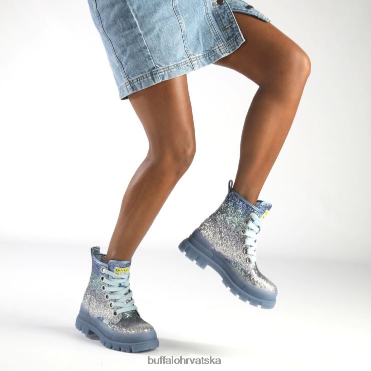 srebrno siva Buffalo aspha lace up hi gležnjača vegan |čizme TDD6T440